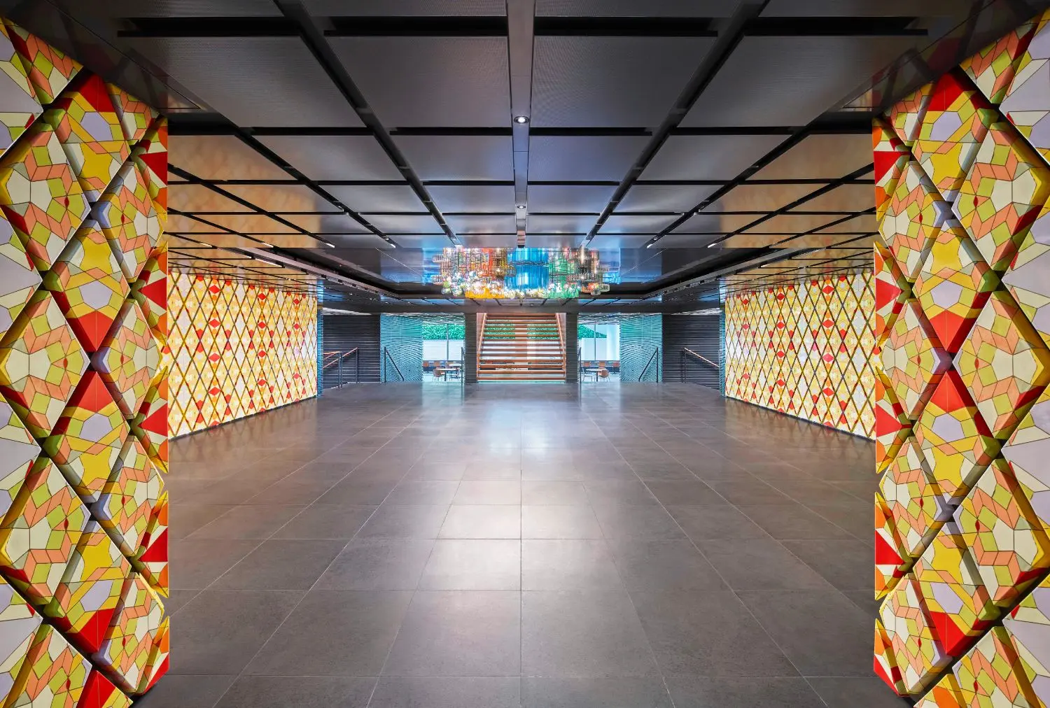 Pardos work marks the entrance area of Klubhaus.