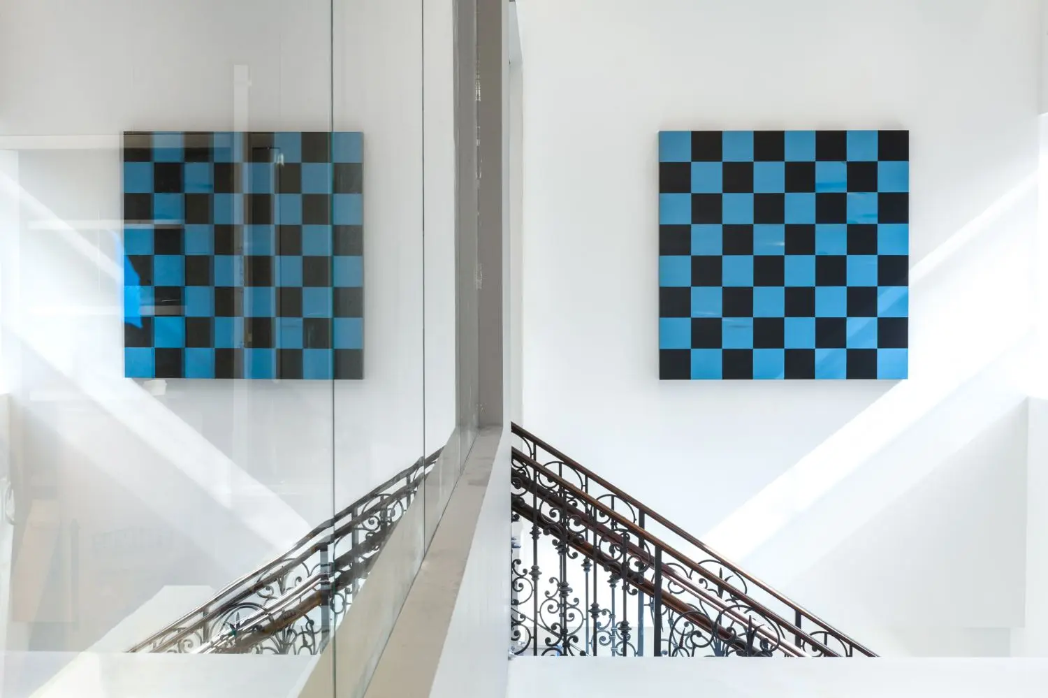 The chess panels relate as equally to sculpture as they do to painting.