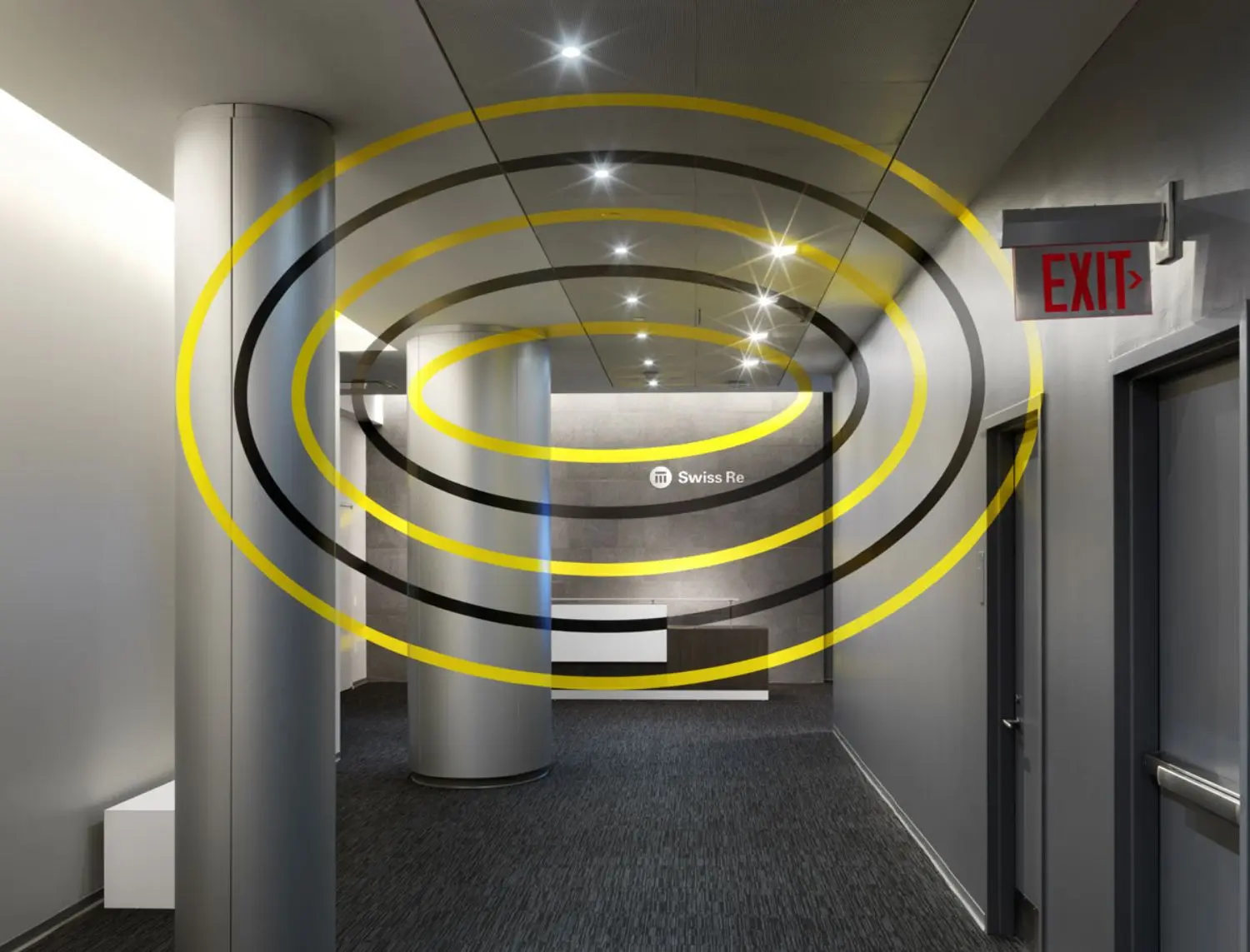 One that has inexplicably formed in an otherwise perfectly normal office corridor. 